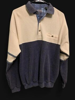Vtg 90s Knightsbridge Polo Sweater Men Medium